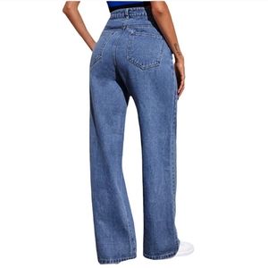 Soly Hux High Rise Wide Straight Leg Jeans